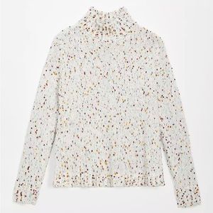 LOFT flecked turtleneck sweater